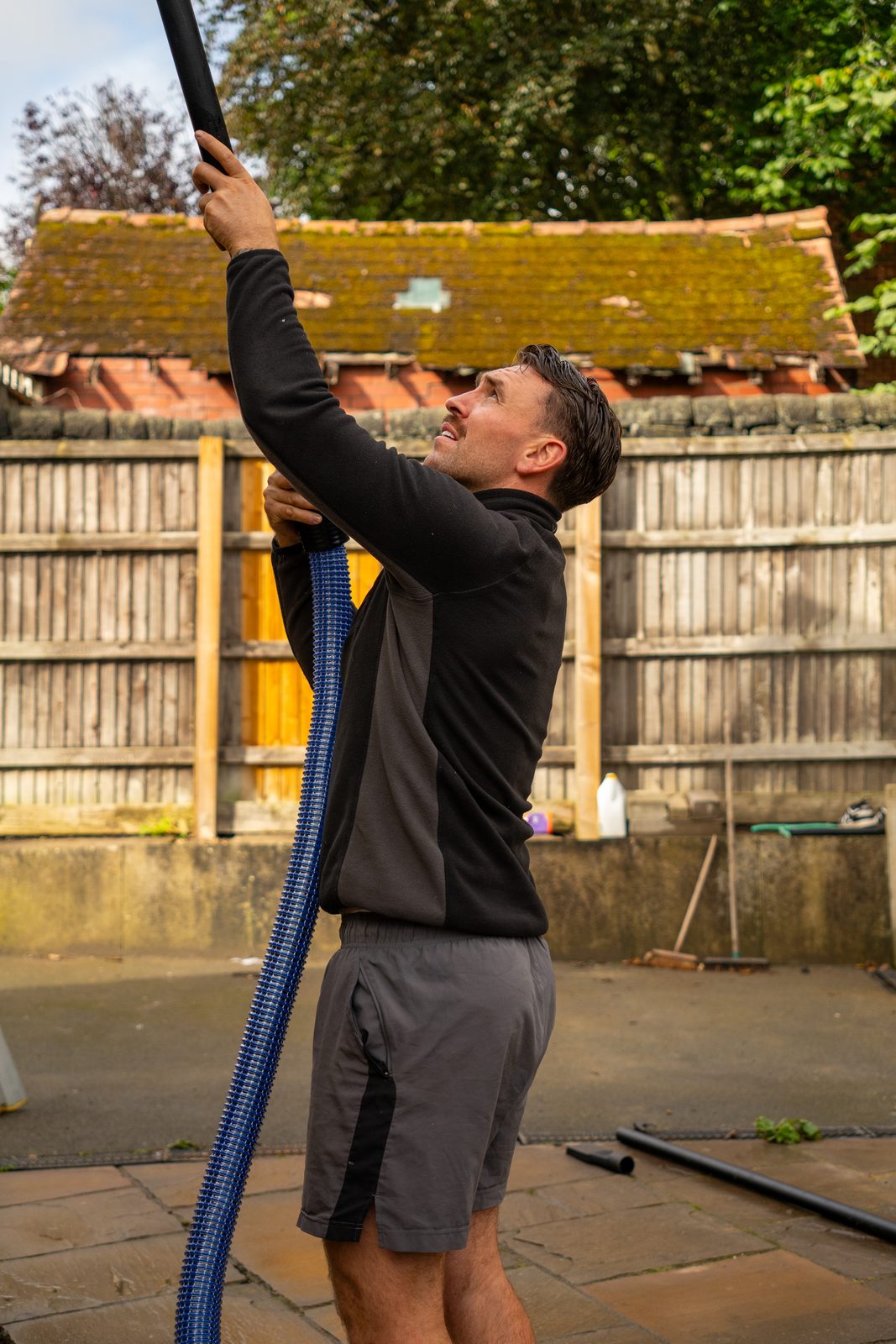 George on a gutter job